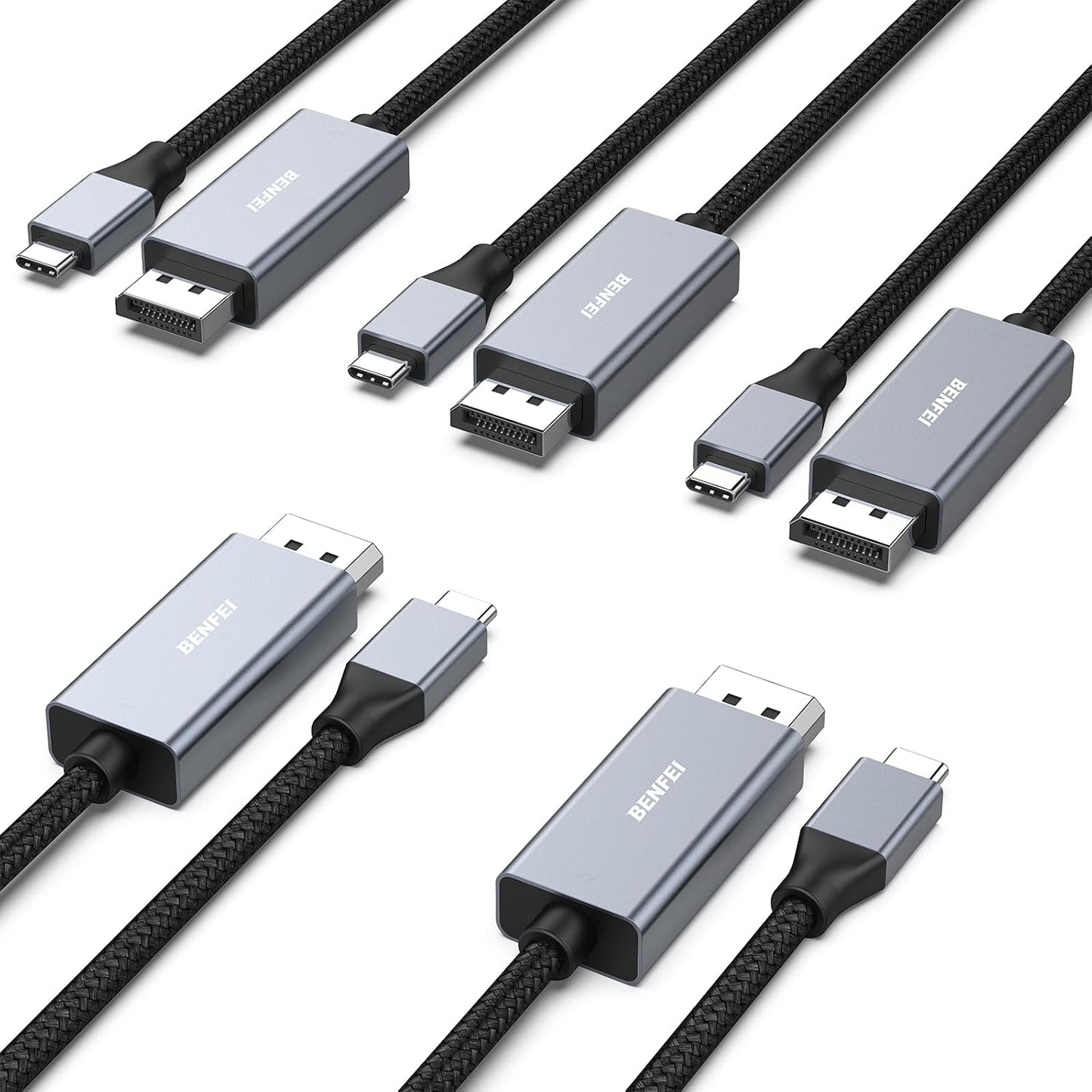 BENFEI USB-C to DisplayPort Cable 6 Feet for 8K@60Hz Streaming