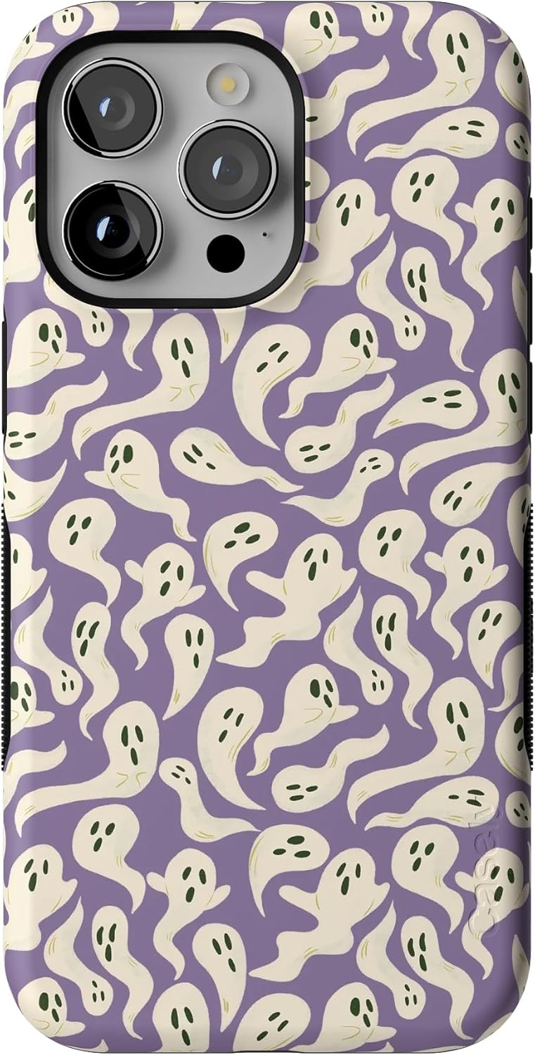Casely iPhone 15 Pro Max Case | All Boo'd Up | Purple Ghost