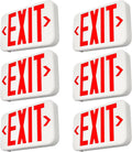 FREELICHT Red Double-Sided LED Exit Sign with Battery Backup