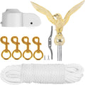 Flagpole Hardware Repair Parts Kit - Complete 50 ft Halyard & Eagle