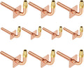 Copper Stub Out Elbows Pack of 10 1/2 in PEX-A - Durable Wall Flange