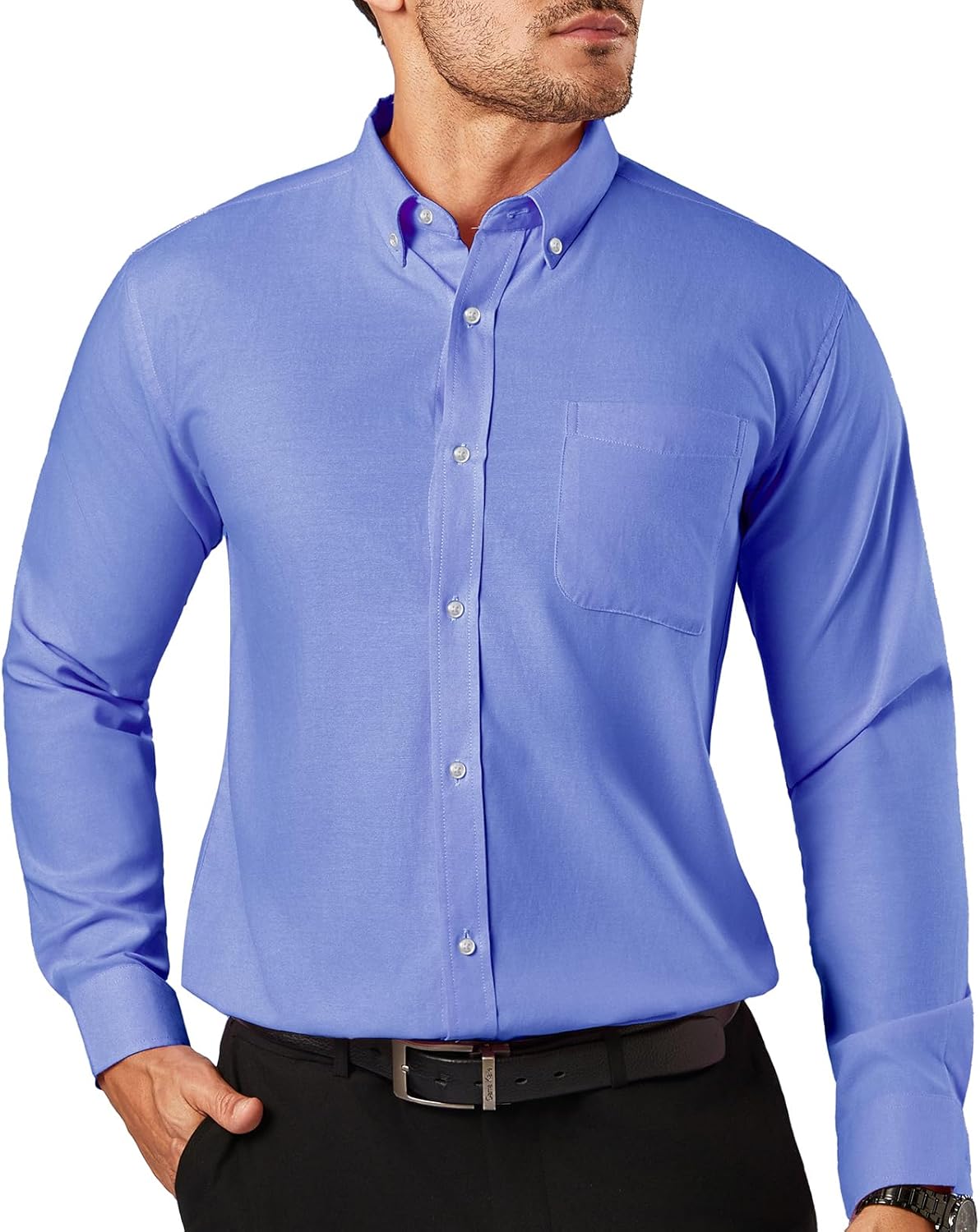 Oxford Dress Shirts for Men Big and Tall - Comfortable Fit