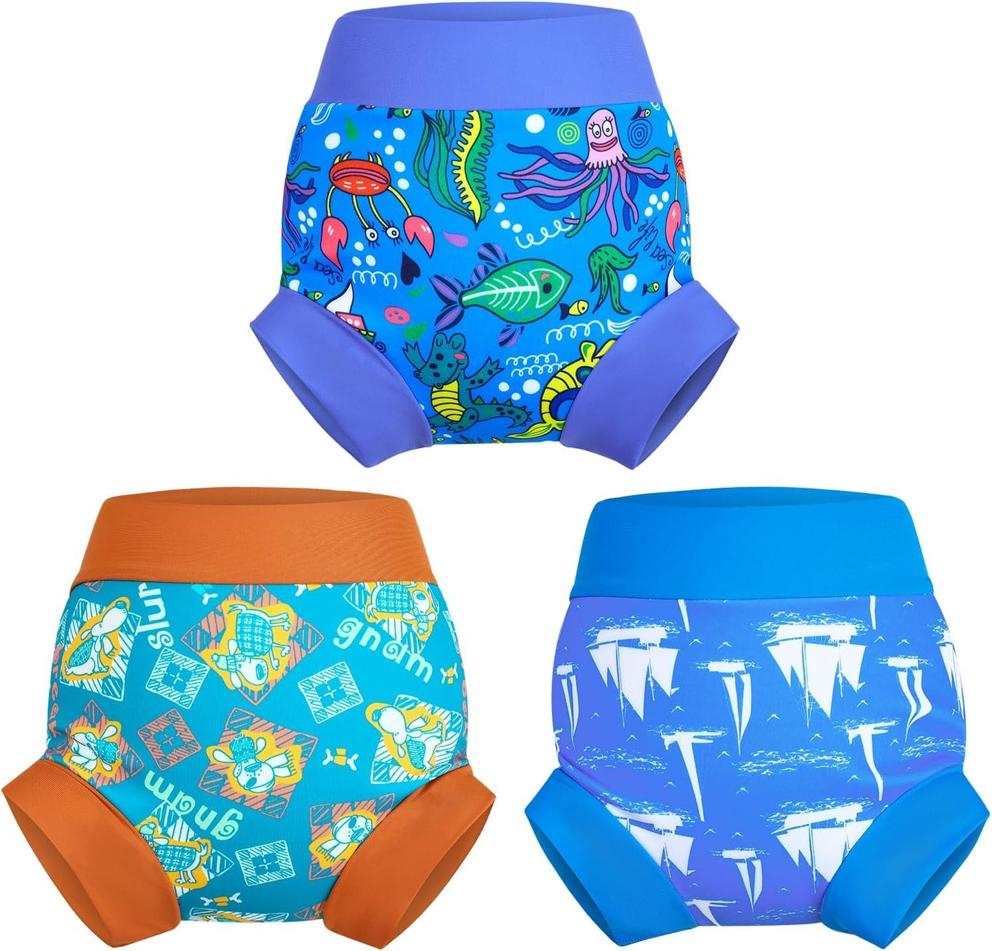 MOEMOE BABY Reusable Swim Diaper Set - Leak-proof Fun!