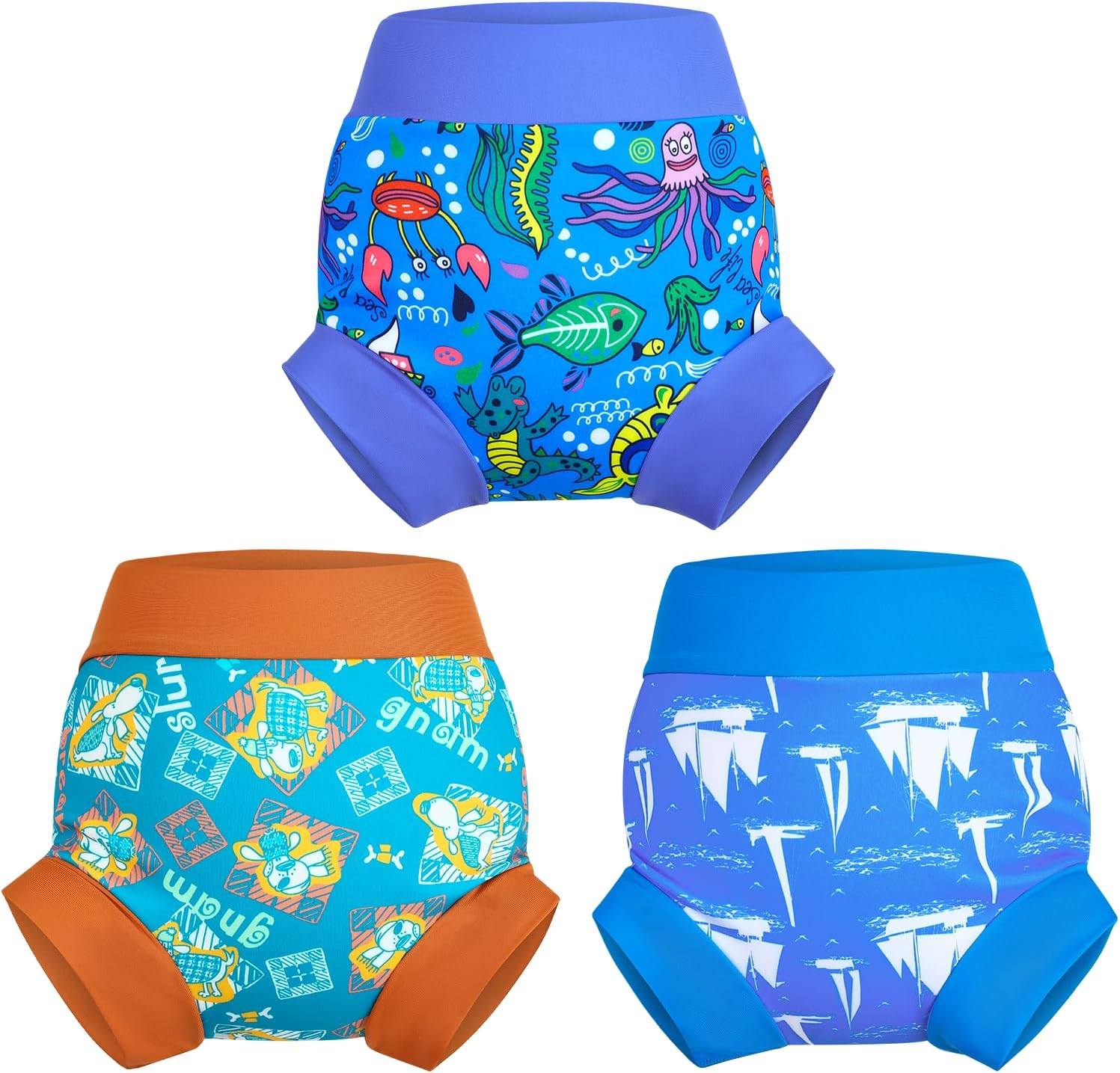 MOEMOE BABY Reusable Swim Diaper Set - Leak-proof Fun!