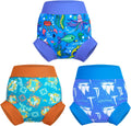 MOEMOE Baby Reusable Swim Diaper 3Pcs - Waterproof, Washable Swim