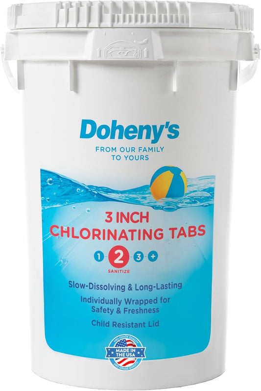 Dohenys 3-Inch Stabilized Chlorine Tablets for Pool Sanitizing