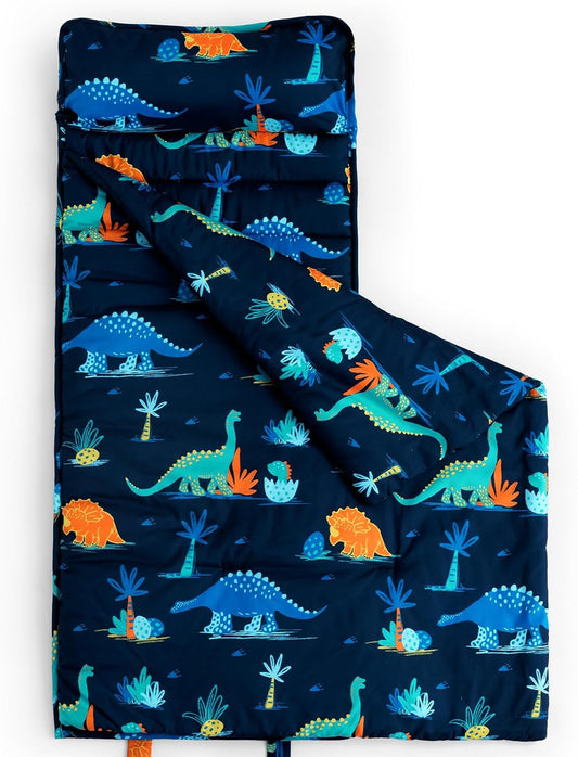 Toddler Nap Mat Set with Removable Pillow for Cozy Sleep