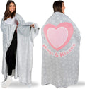 Wearable Blankets for Women - Oversized Heart Pink Blanket