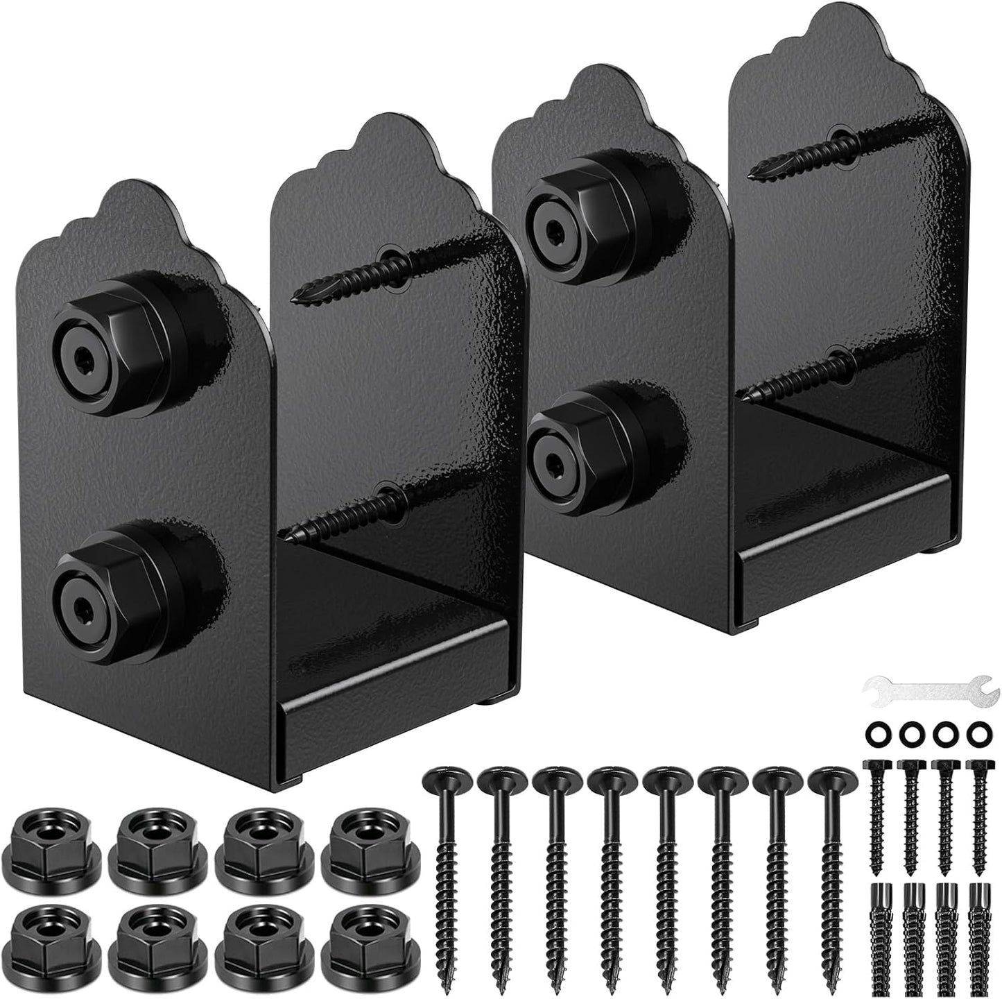 4x4 Post Base Adjustable Stainless Steel Anchor Bracket for Decks