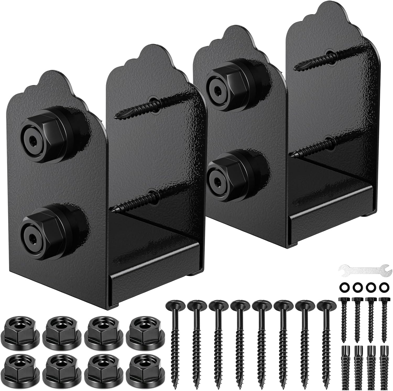 4x4 Post Base Adjustable Stainless Steel Anchor Bracket for Decks