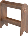 Pine Wood Saddle Rack Ideal Stand for Western Tack - Burnt