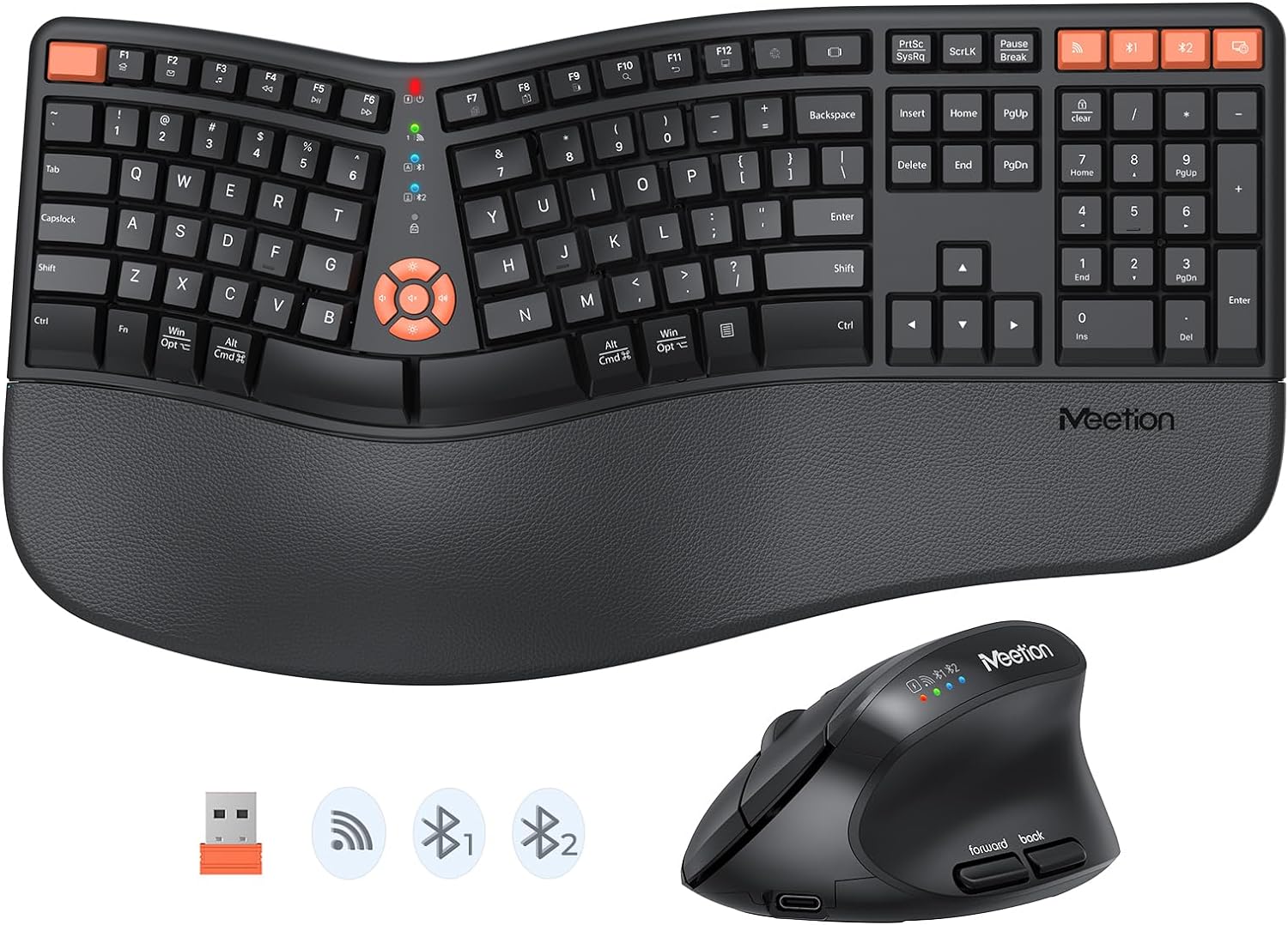 MEETION Ergo Keyboard & Mouse Set: Comfort & Precision