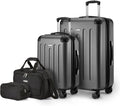 4-Piece Luggage Set with Hardside Suitcases and Travel Bags