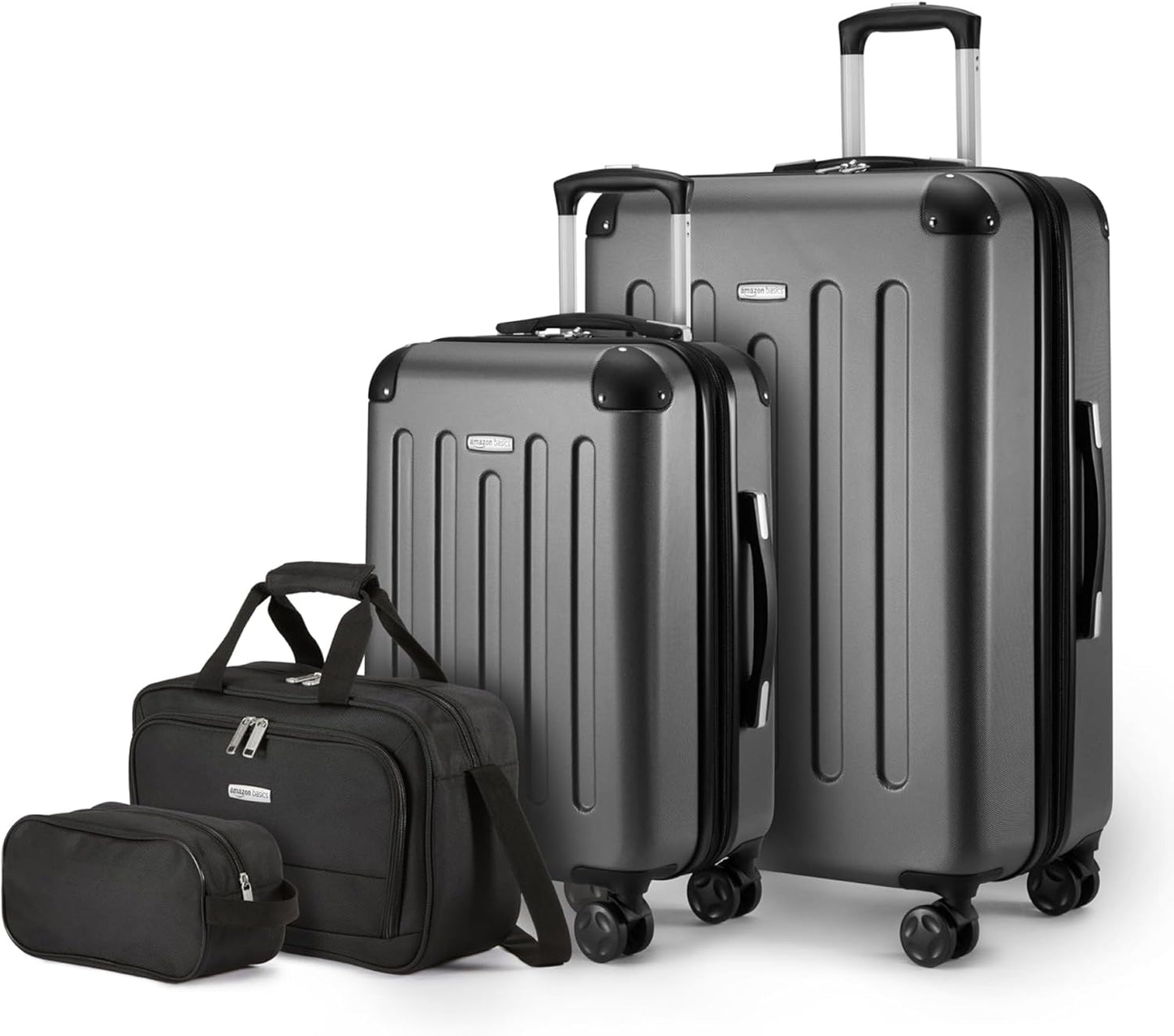 4-Piece Luggage Set with Hardside Suitcases and Travel Bags