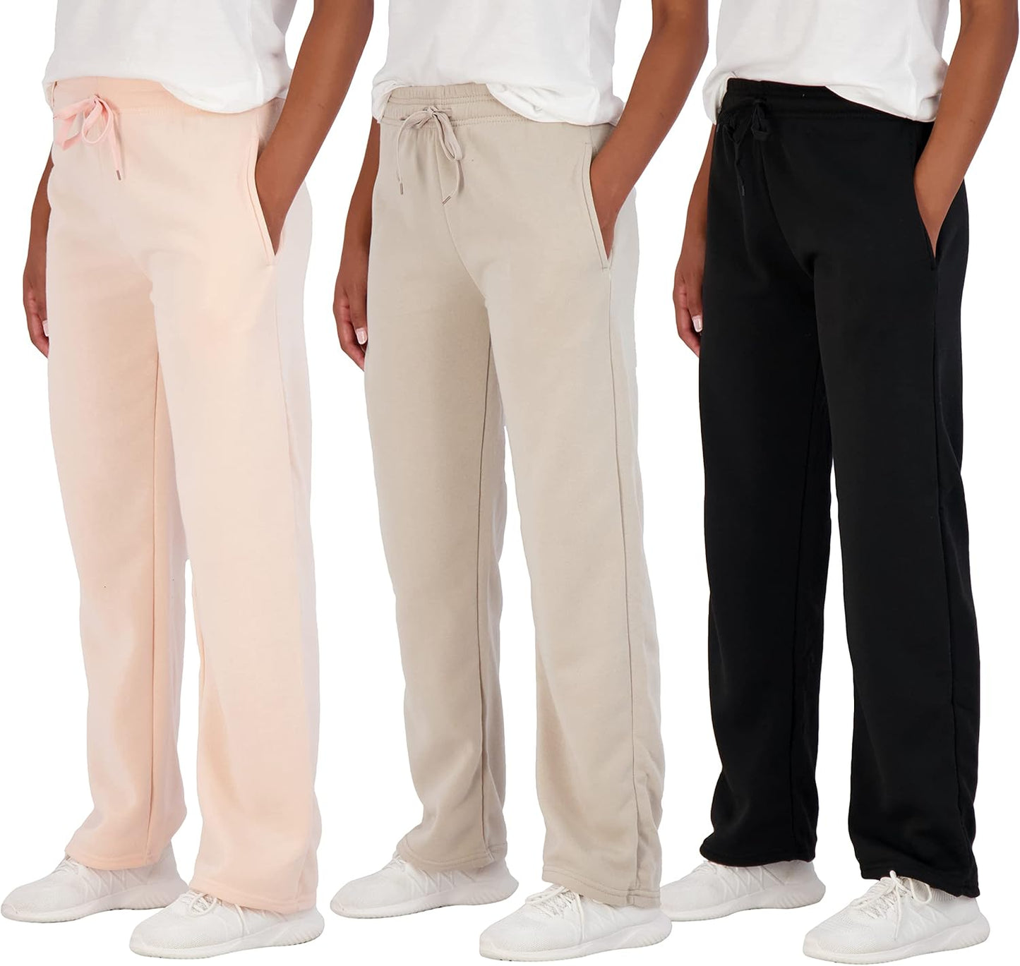 Women's Fleece Sweatpants 3 Pack for Comfort and Style
