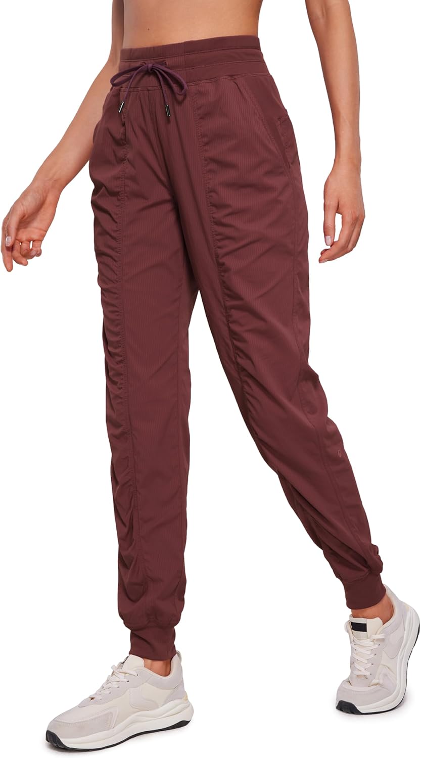 CRZ YOGA Lightweight Workout Joggers for Women with Pockets