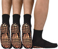 ELUTONG Men Non Slip Sticky Grips Socks 3 Pairs - Stable Floor Grip