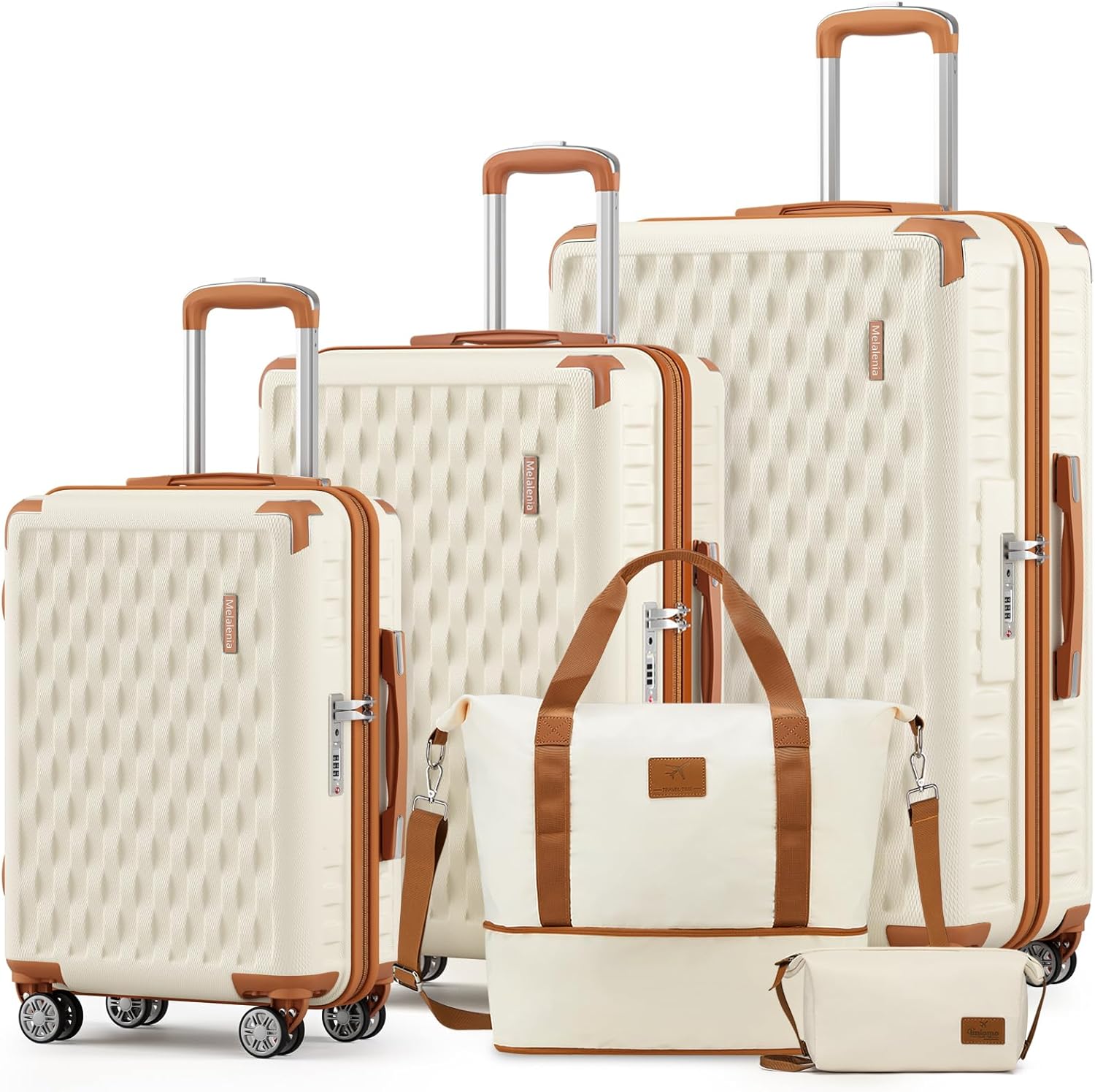 Melalenia Luggage Sets 3 Piece with Duffel Bag for Travel