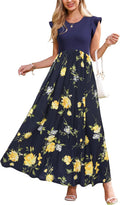 Maternity Maxi Dress Sleeveless Ribbed Spring Summer - Comfortable Fit