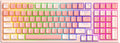 HUO JI 96% Wireless Mechanical Keyboard FG98 - Hot-Swappable Pink
