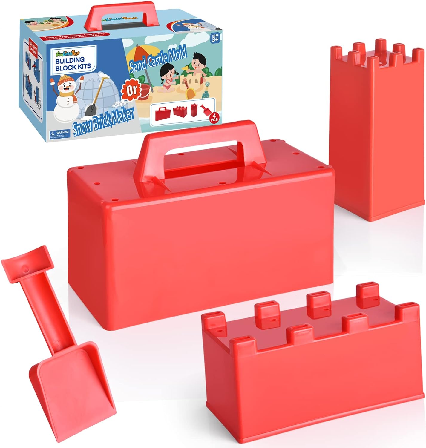 Snow Fort Building Block - Beach & Snow Castle Mold Kit