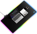 RGB Mouse Pad XXL 40in x 20in Extended Desk Mat - Bright Edge Lighting
