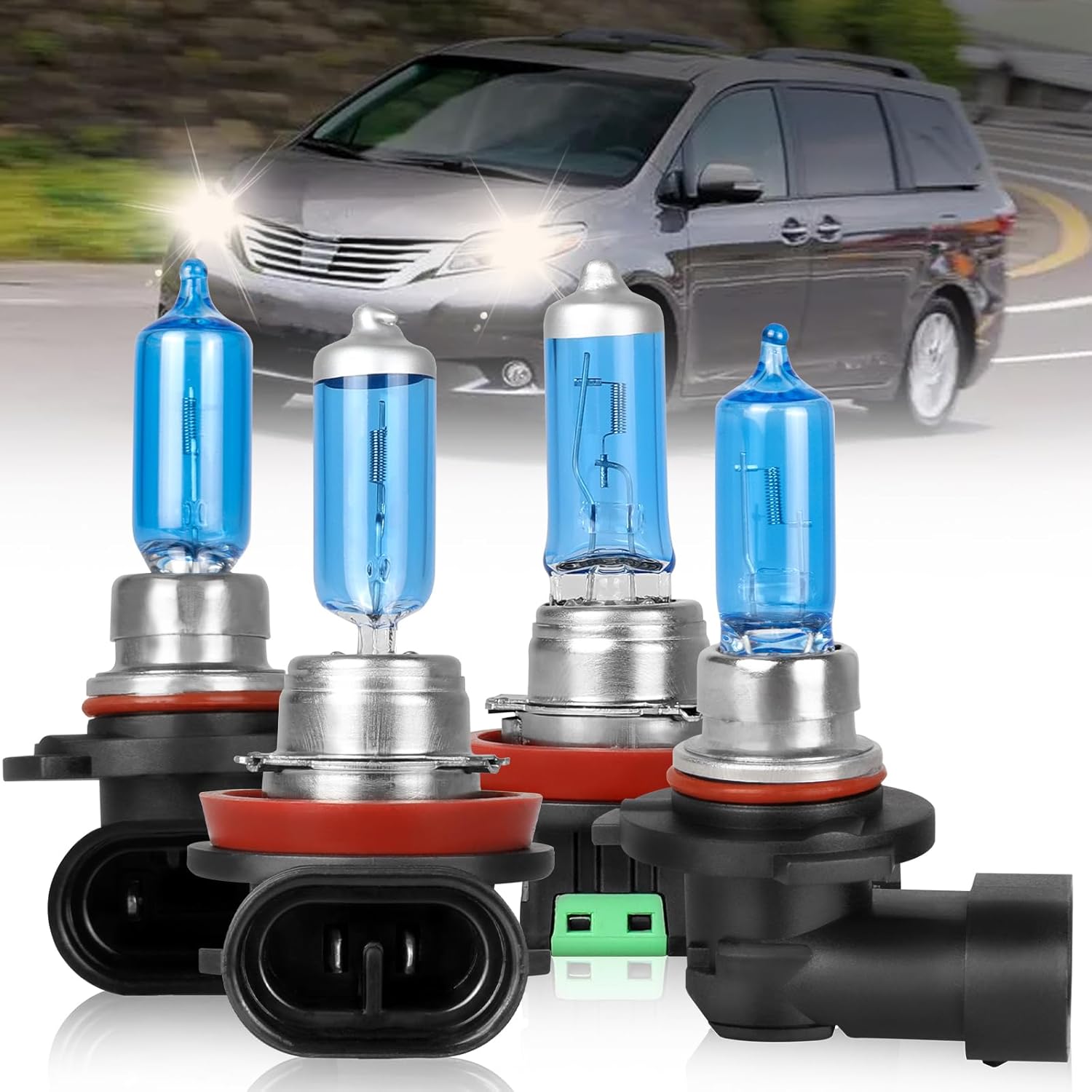 9005/HB3 Halogen High Beam Bulbs for Toyota Sienna 2011-2020
