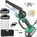 Mini Chainsaw Cordless Battery Powered 6 in - Compact Pruning Tool