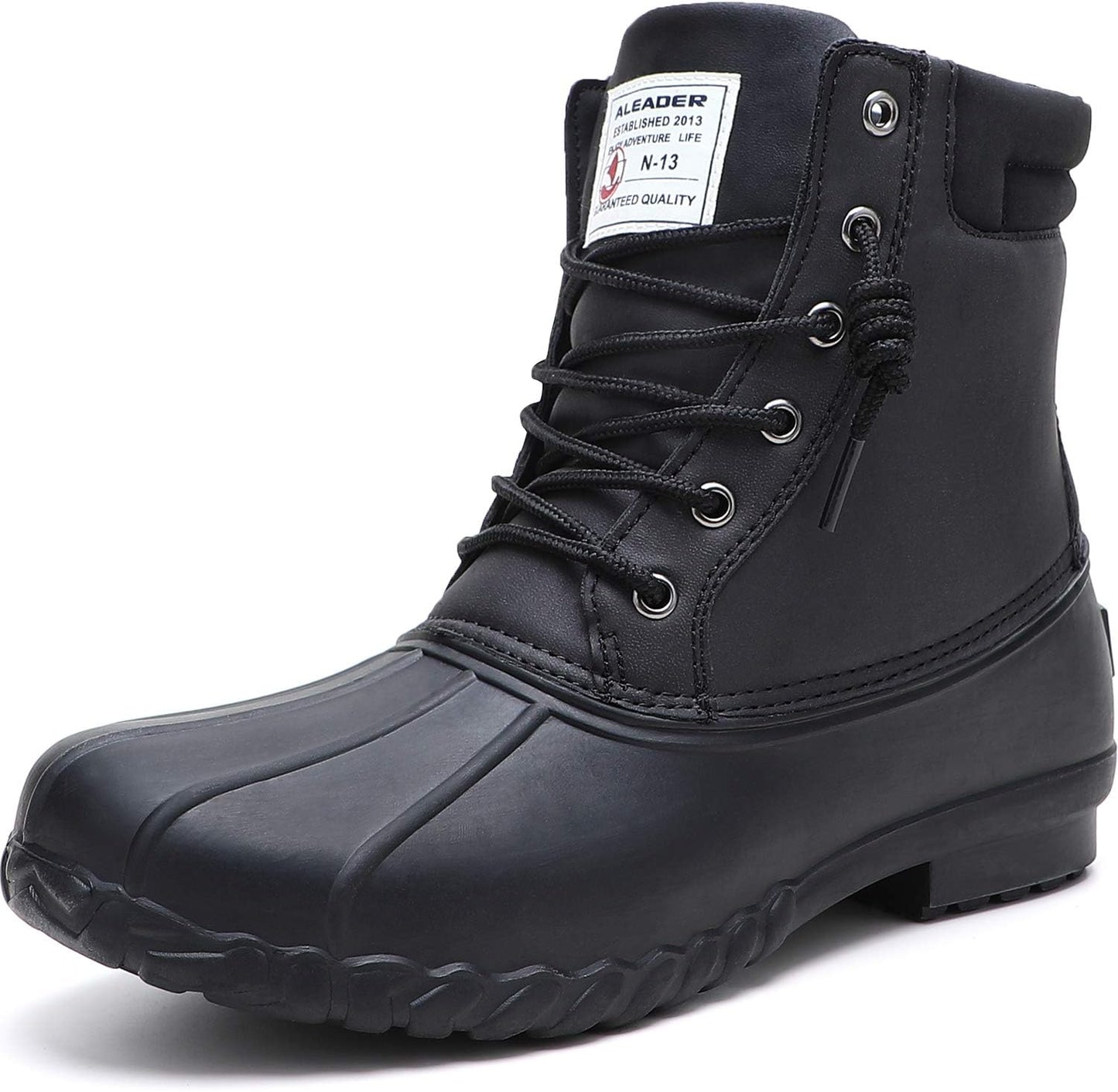 ALEADER Mens Duck Boot - Waterproof Insulated Winter Boot