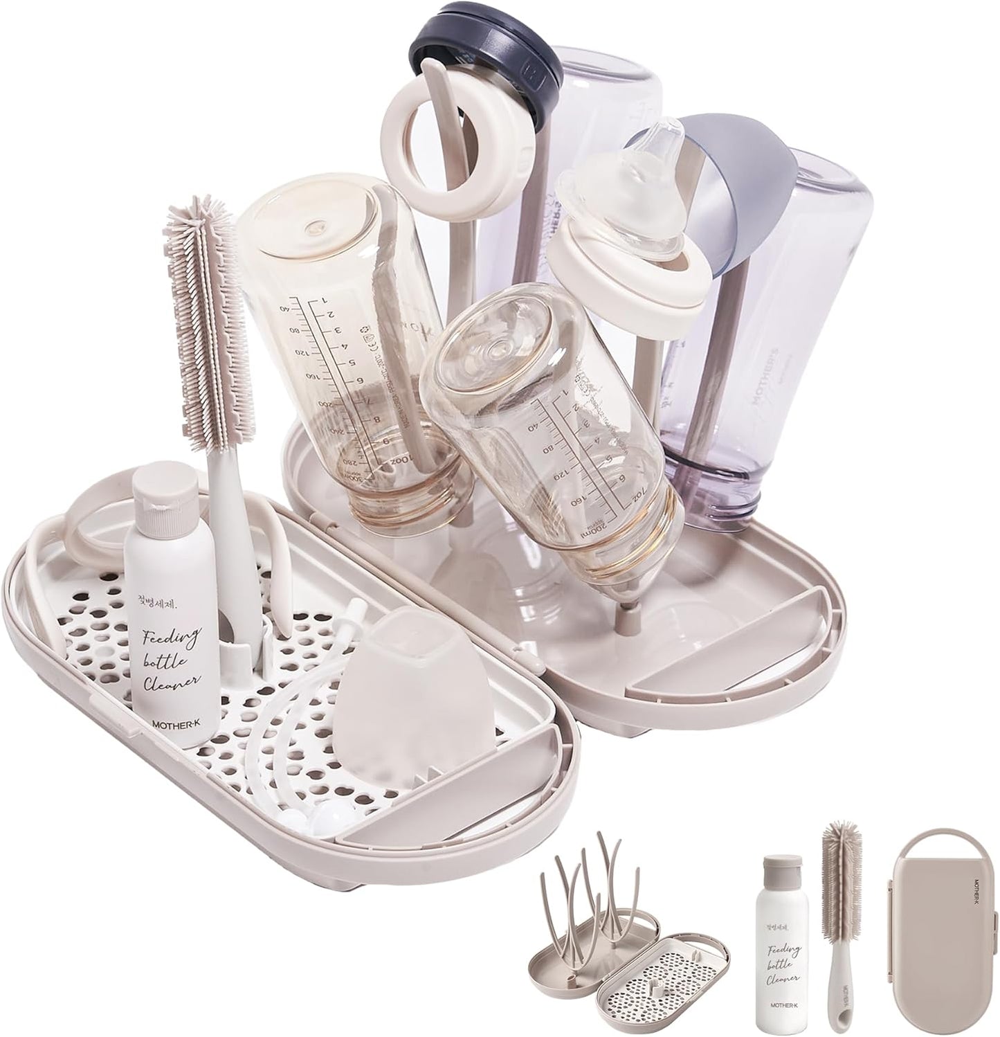Compact Baby Bottle Drying Set for Busy Moms