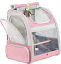Bird Carrier Backpack with Wooden Stand Perch - Hands Free Travel