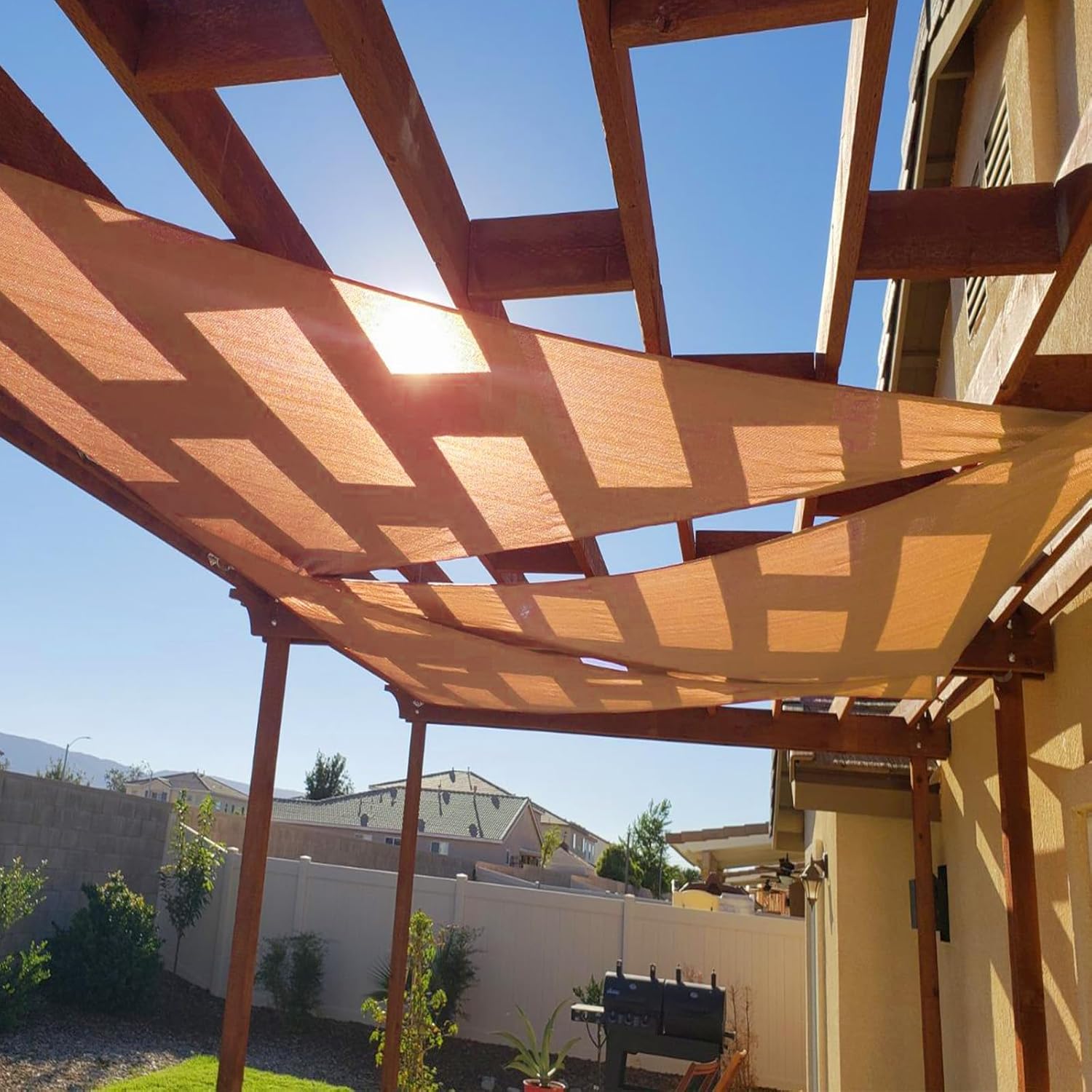 Cool Area Sun Shade Sail Right Triangle for Outdoor Spaces
