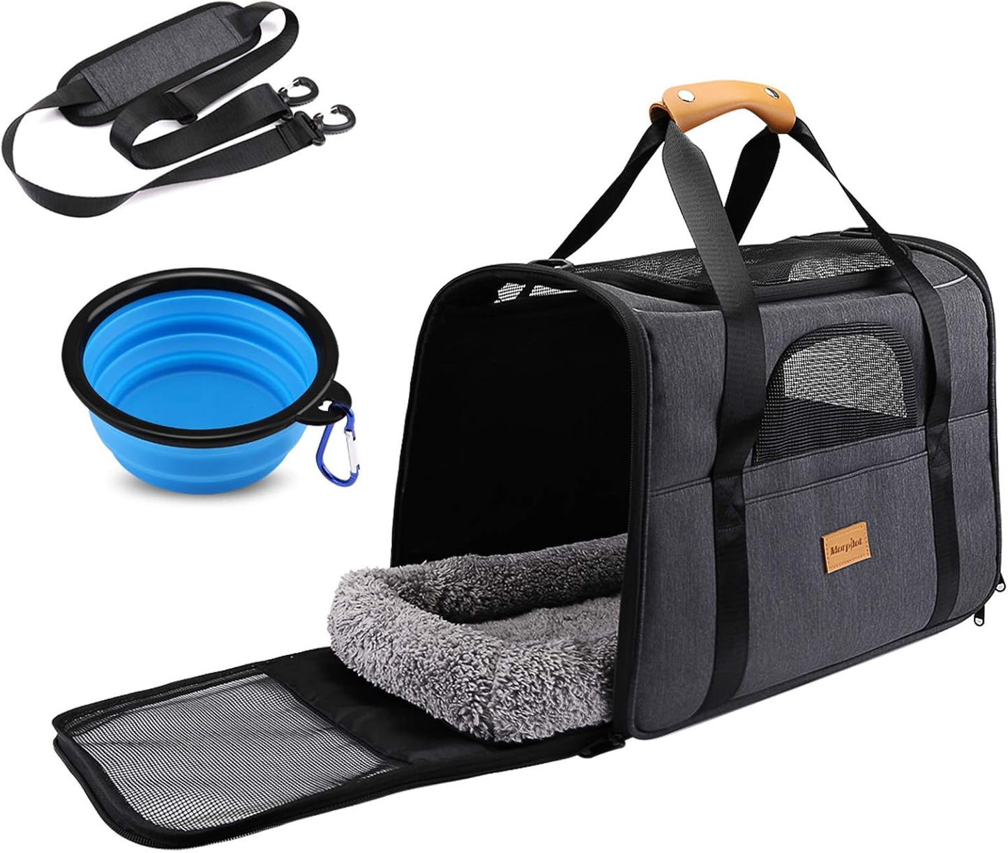 Pet Travel Carrier for Small Dogs and Cats, Airline Approved