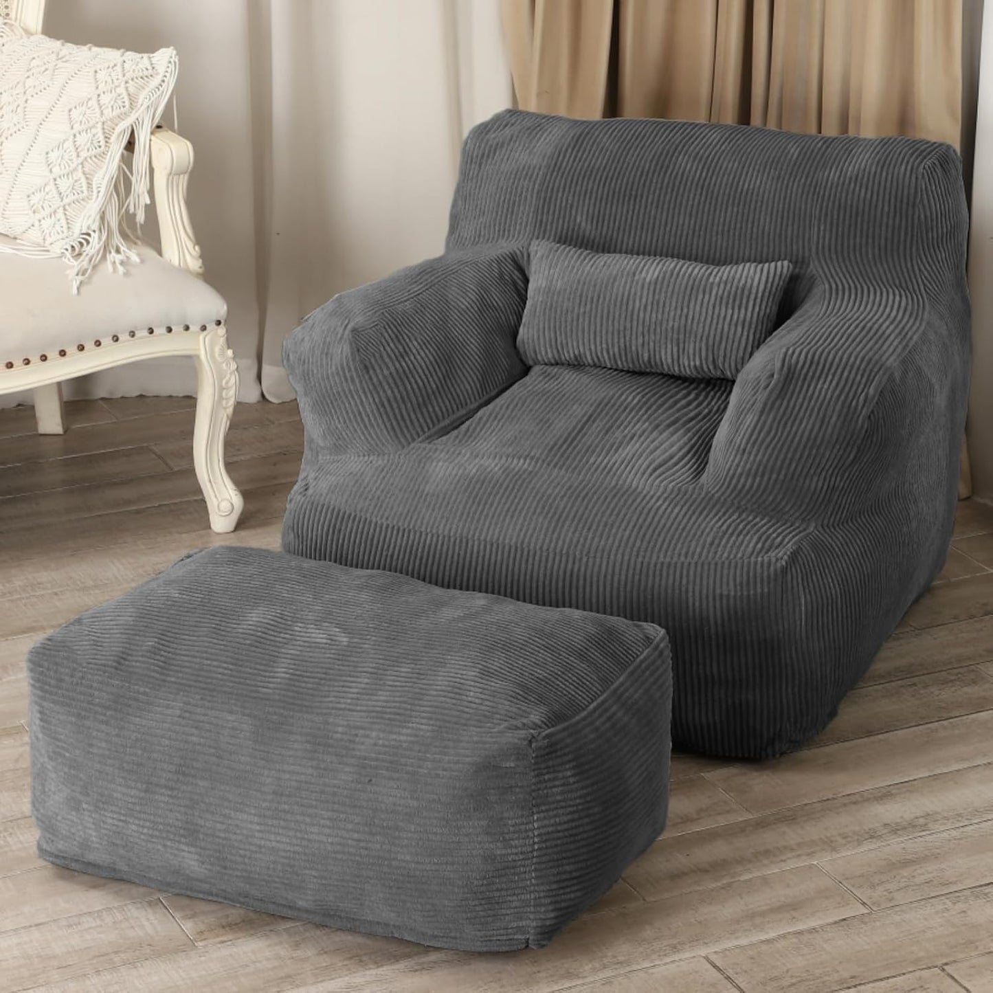 LOVMOC Super Comfy Adult Bean Bag Set