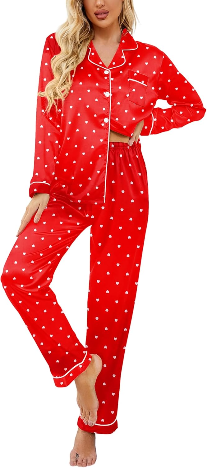 Ekouaer Womens Satin Pajama Set for Ultimate Comfort and Style