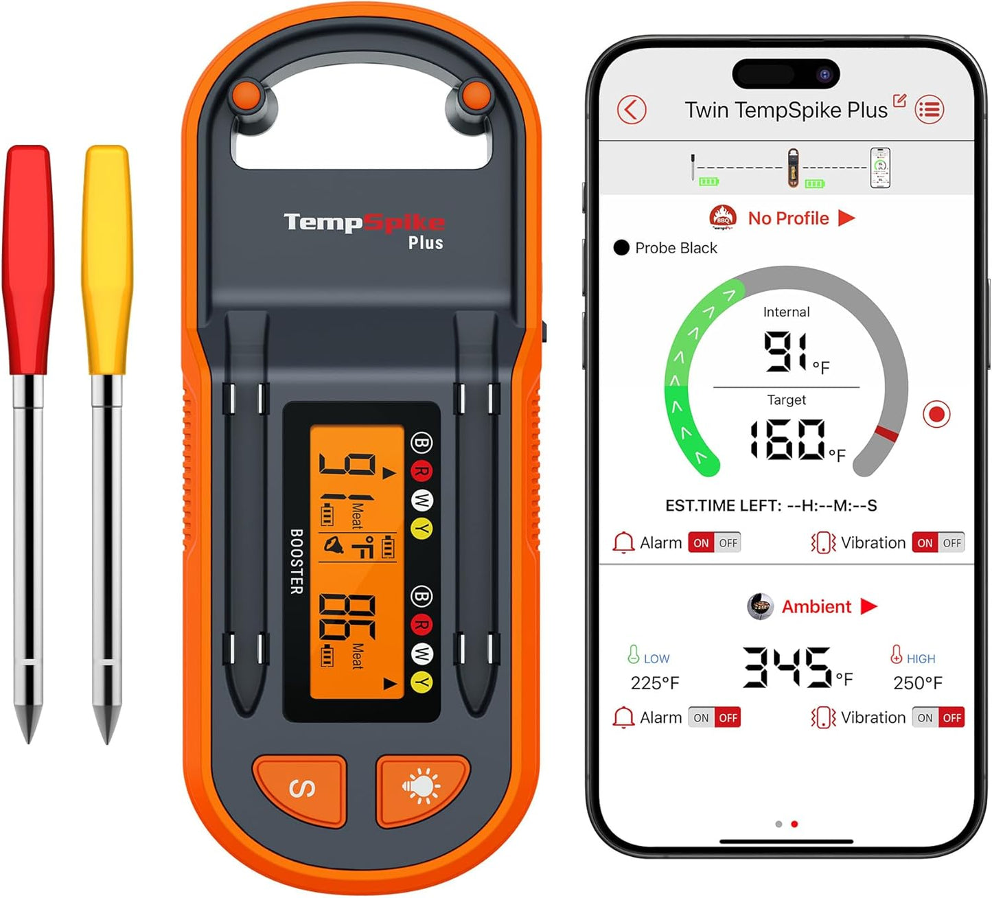 ThermoPro TempSpike Wireless Meat Thermometer for BBQ and Grill