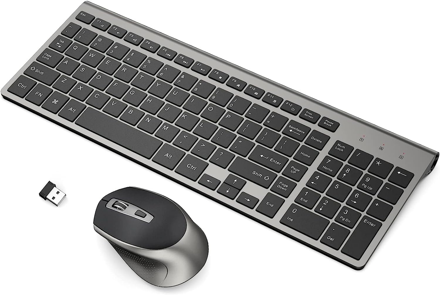 JOYACCESS Wireless Keyboard Mouse Combo - Ergonomic 2.4G Connection