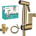 BARROCK 2 Pack Bidet Sprayer for Toilet - Brushed Gold Hygiene Kit