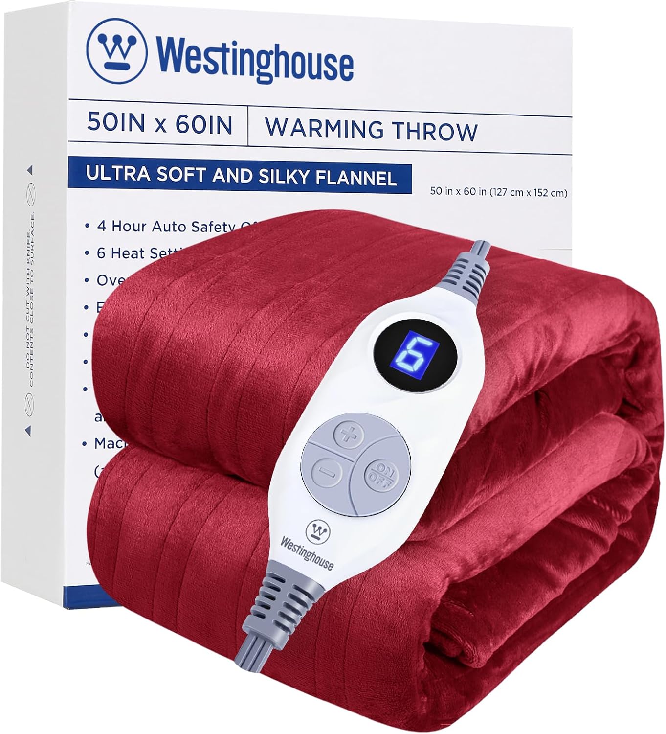 Westinghouse Heated Blanket Throw for Cozy Comfort and Warmth