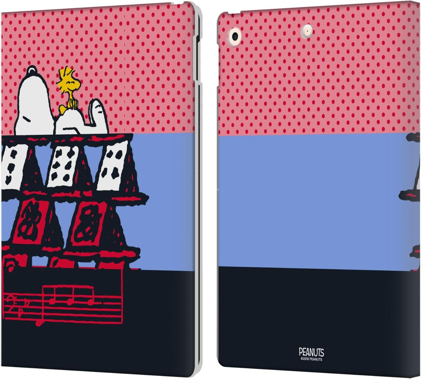 Peanuts Snoopy & Woodstock Leather Wallet Case for iPad 10.2
