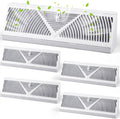 Baseboard Register Vent 18 in 4-Pack - Adjustable Floor & Wall Grilles