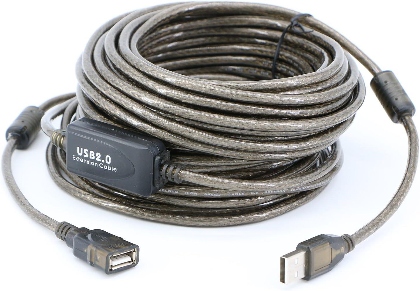 PASOW 50ft USB 2.0 Extension Cable - High-Speed Data Transfer