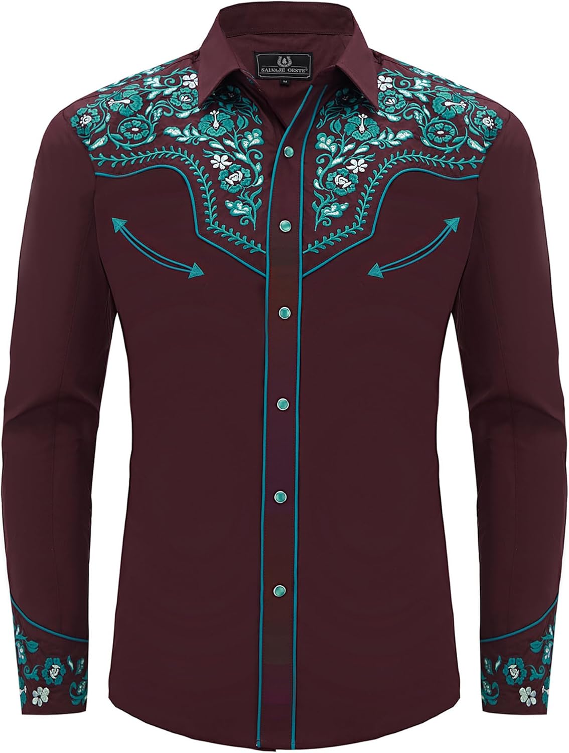 Stylish Western Embroidered Cowboy Shirts for Men by SALVAJE OESTE