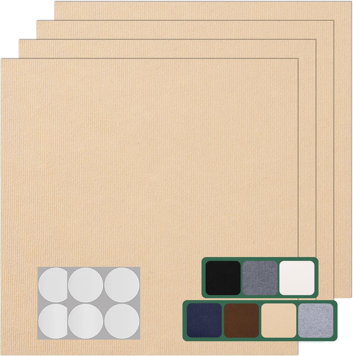 Self Adhesive Carpet Tiles 20 Pack for Easy DIY Flooring