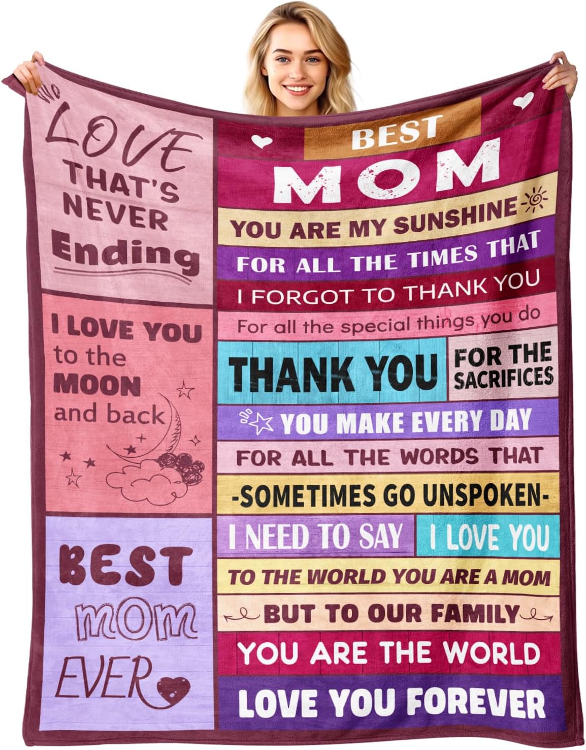 To My Mom Blanket - Best Mom Ever Gifts for Any Occasion