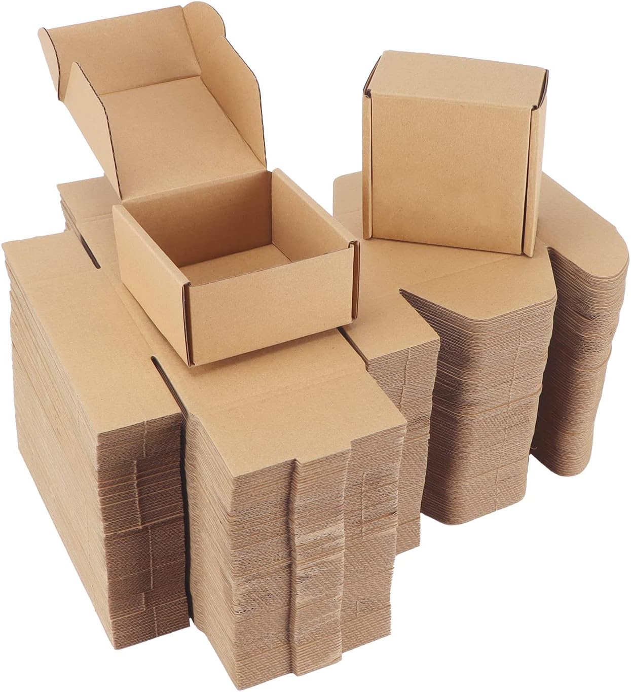 4x4x2 inch Shipping Boxes Bulk for Small Business Packaging