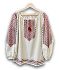 Ukrainian Handmade Vyshyvanka Embroidered Blouse (5XL) - Authentic