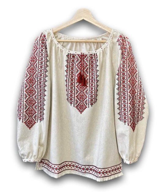 Ukrainian Handmade Vyshyvanka Embroidered Blouse for All Occasions