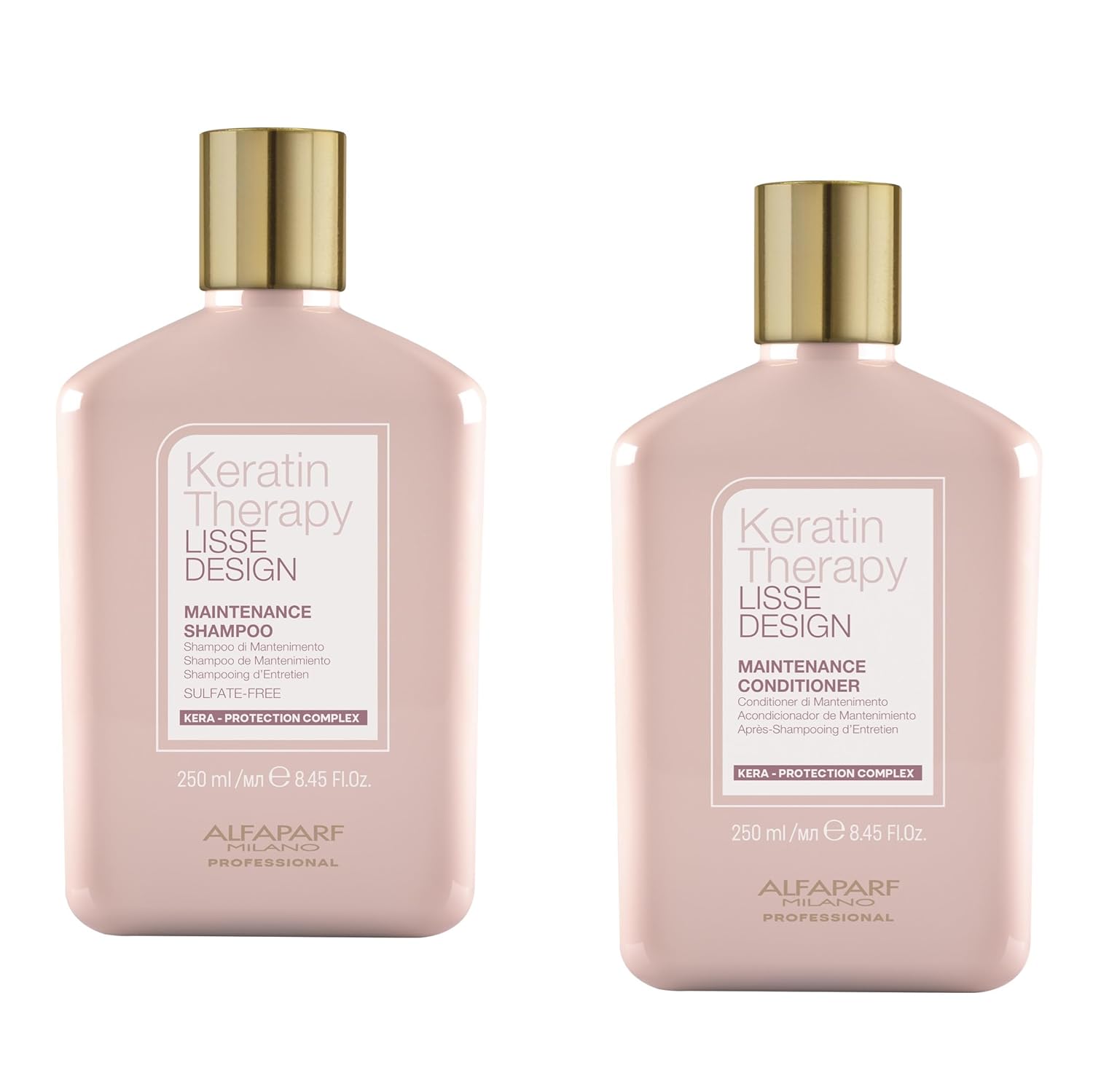 Alfaparf Milano Lisse Design Keratin Shampoo & Conditioner Set