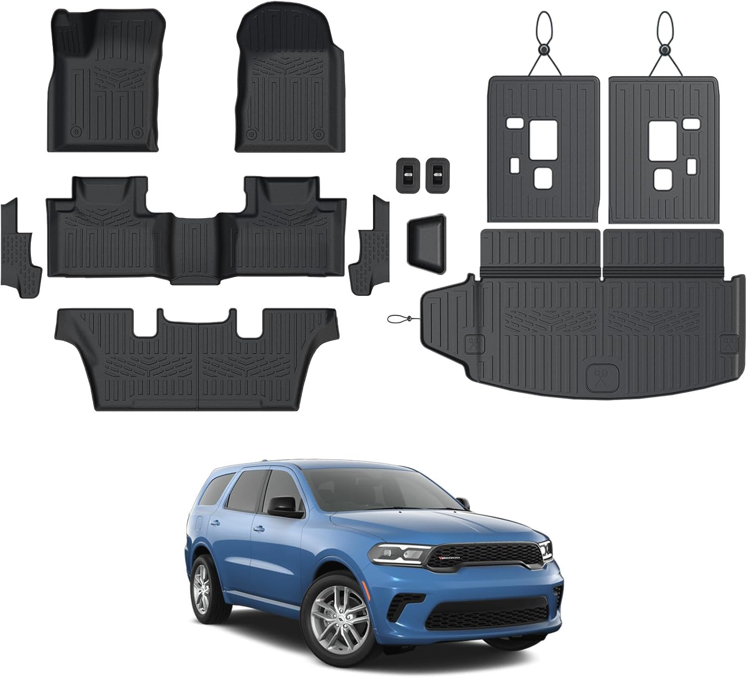 Custom Fit Floor Mats Set for 2016-2026 Dodge Durango SUVs